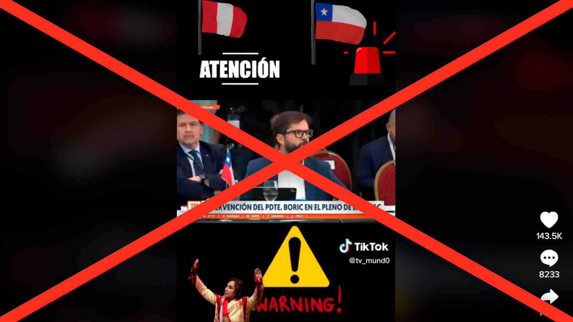 Es falso que Chile haya dado ultimátum a Dina Boluarte y ordenado ejercicios militares en la frontera con Perú