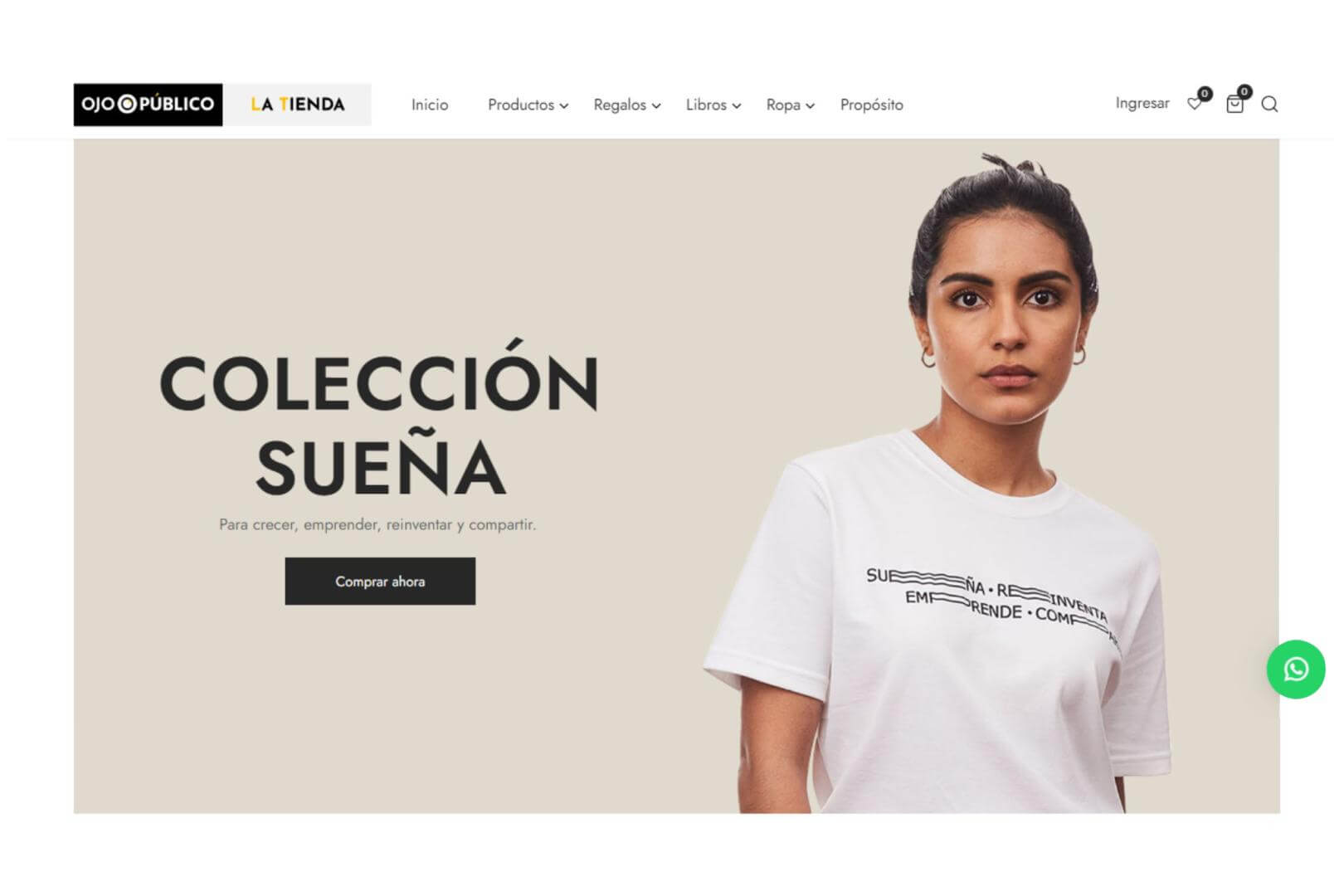 Nuevo diseño Web de La Tienda de OjoPúblico.