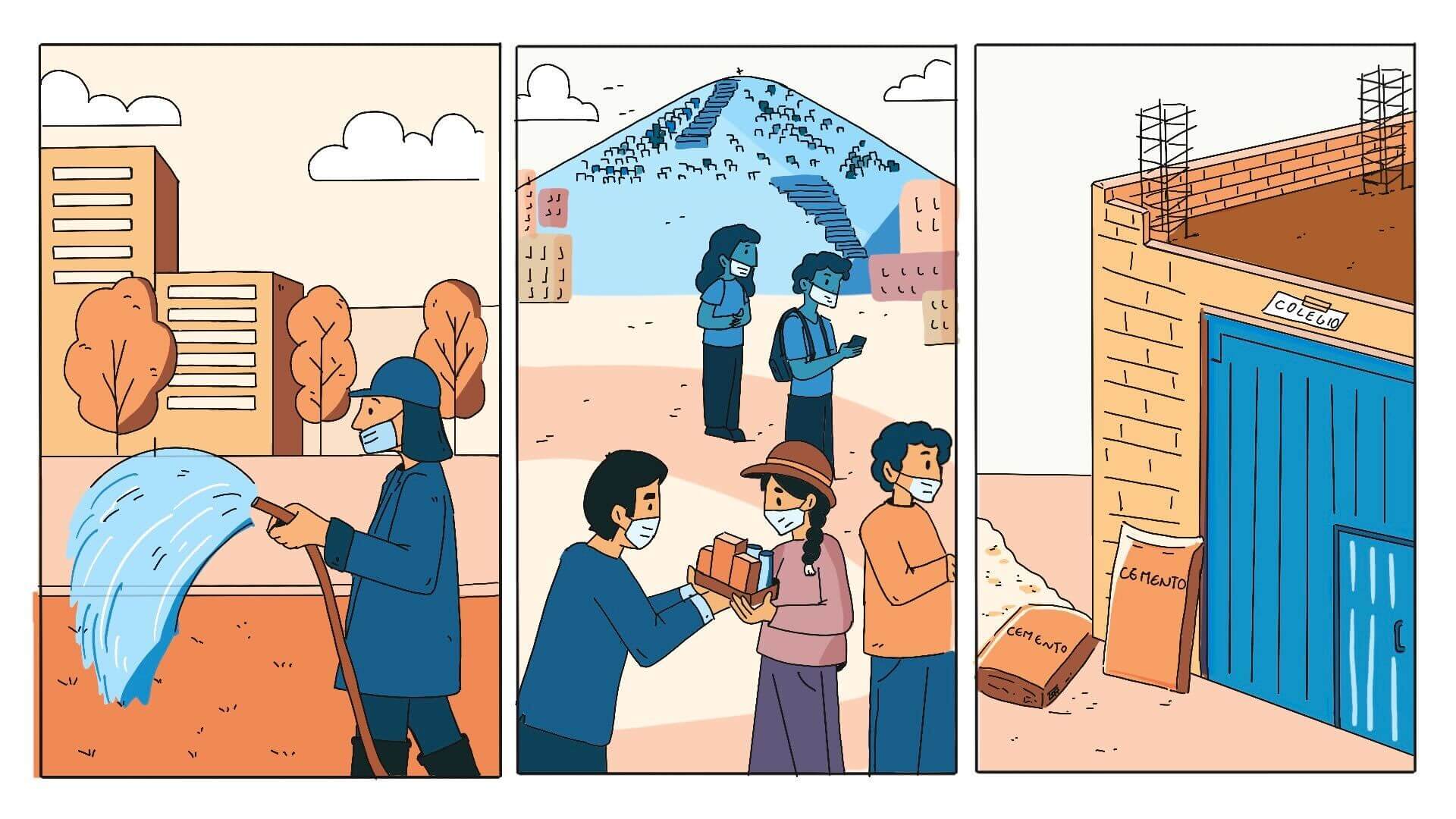 DIFERENCIAS. En América Latina, hubo distritos pobres que priorizaron la entrega de ayuda alimentaria; mientras que sectores ricos destinaron recursos a áreas verdes o seguridad ciudadana.