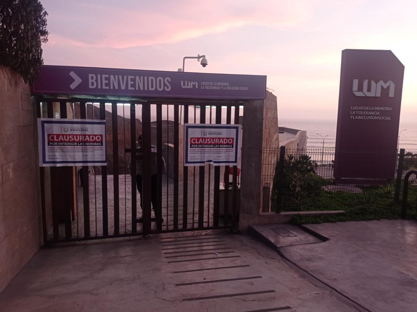 MEMORIA. La Municipalidad de Miraflores clausuró el LUM el martes 28 de marzo, argumentando la falta del certificado ITSE.