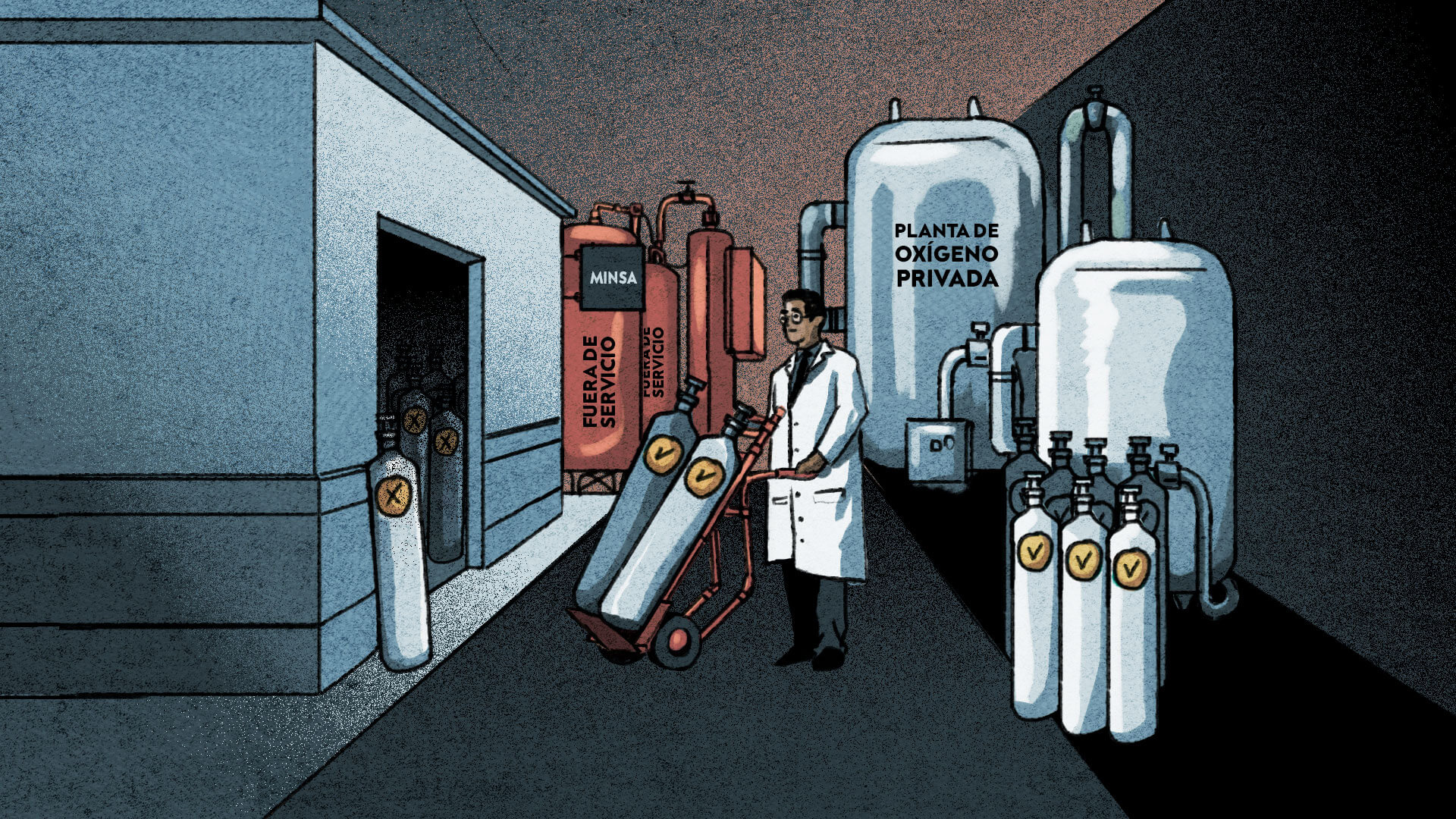 TRANSPARENCIA. De las 319 plantas de oxígeno que hay en hospitales del Minsa y Gobiernos Regionales, 164 están apagadas o averiadas, según información del ministerio.