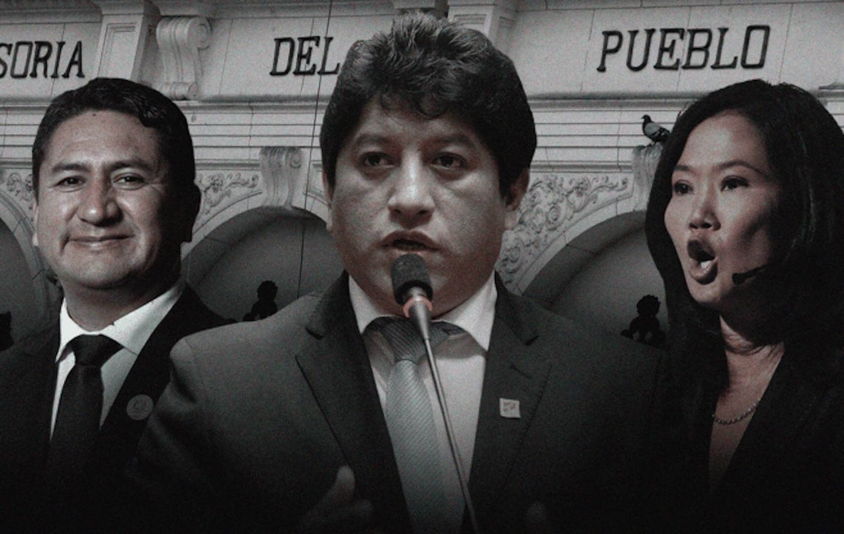 VÍNCULOS. Josué Gutiérrez Cóndor logró obtener los votos de Perú Libre y de Fuerza Popular para ocupar el cargo de defensor del pueblo.