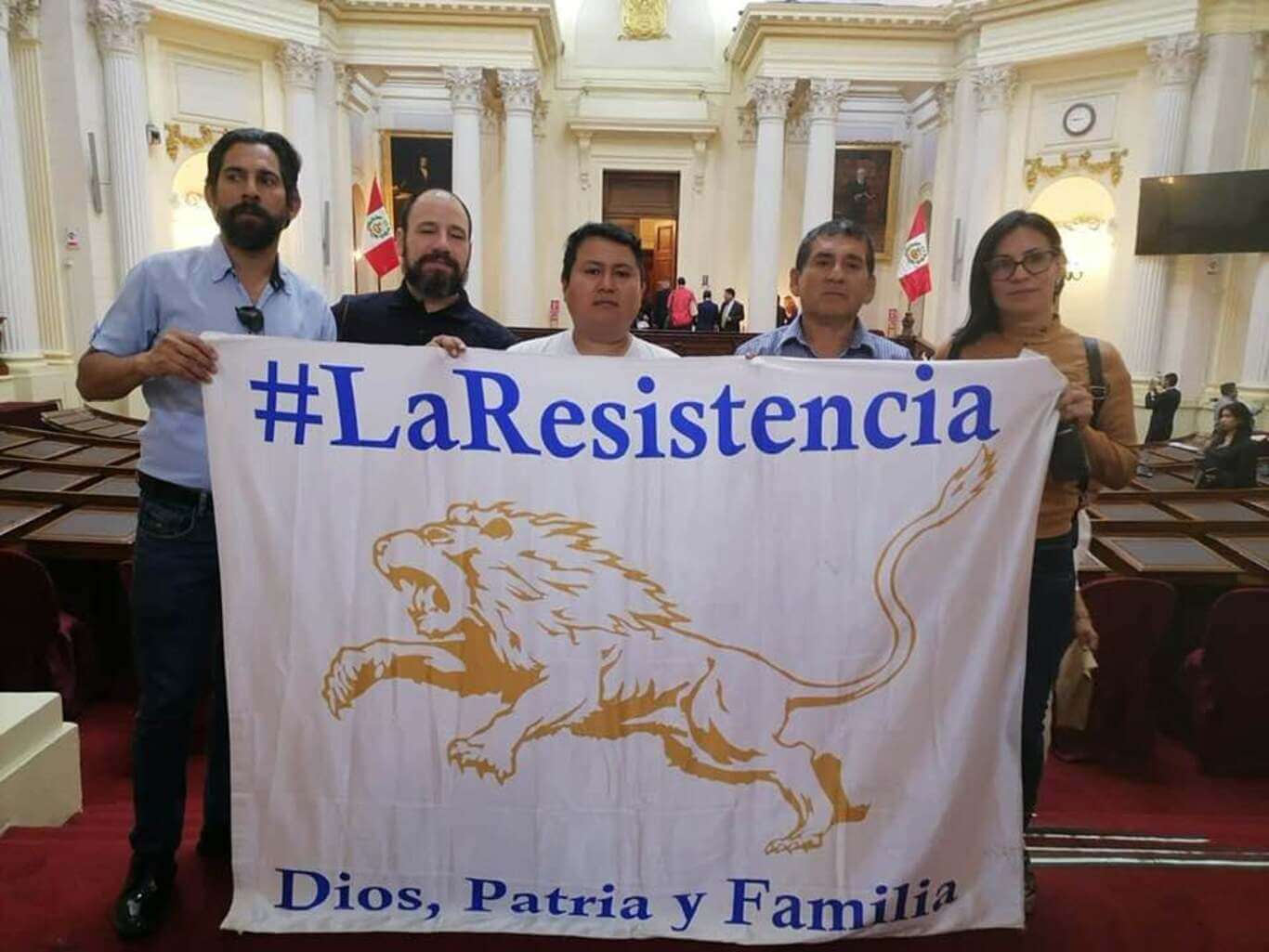 APERTURA. Algunos congresistas han invitado a miembros de La Resistencia para que participen en eventos al interior del Parlamento.