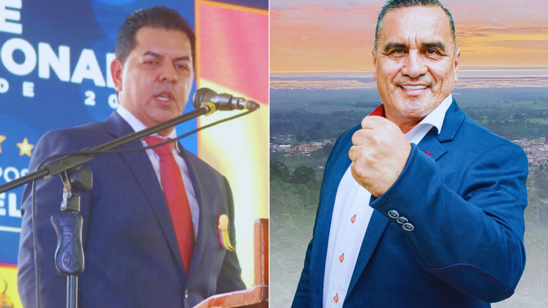 CRIMEN. Alcaldes de los cantones Ponce Enríquez y Portovelo, José Sánchez y Jorge Maldonado, respectivamente.