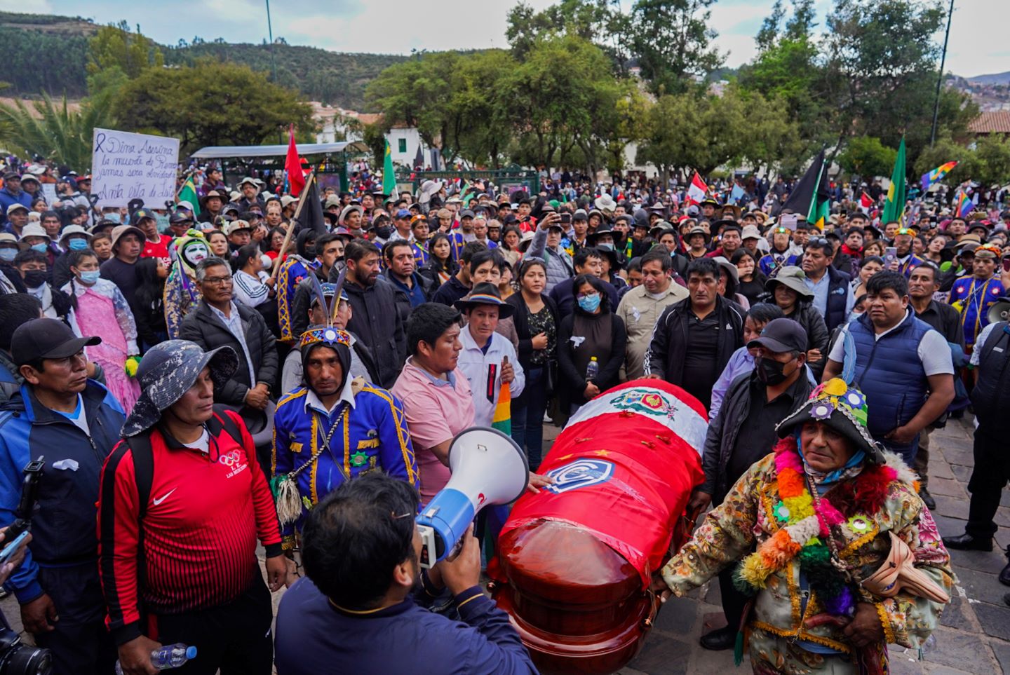 REPRESIÓN. La mandataria estuvo informada desde un inicio de la respuesta desproporcionada de las fuerzas del orden contra los manifestantes.