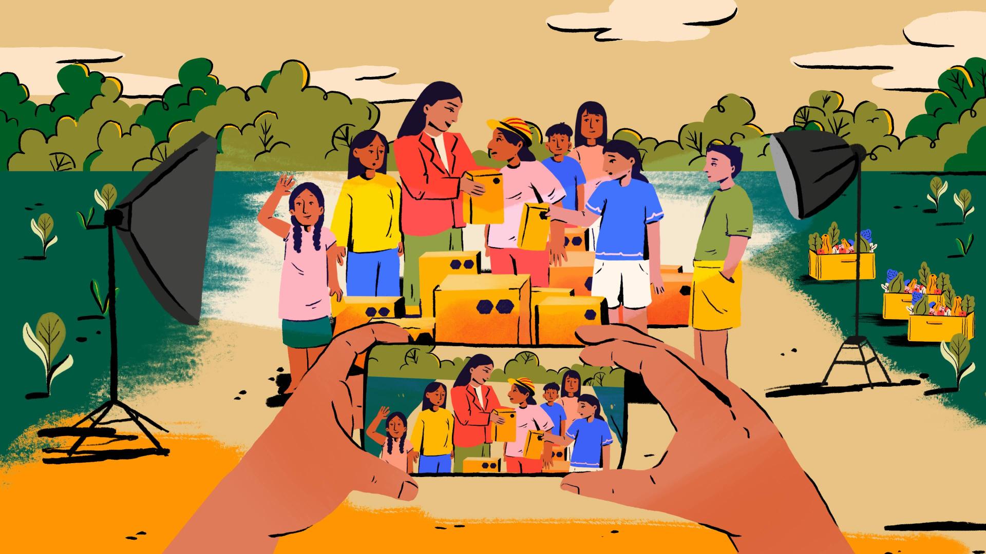 DONACIONES. La industria alimentaria dona productos que en muchos casos no son nutritivos y usa esta actividad como parte de su estrategia de marketing. 