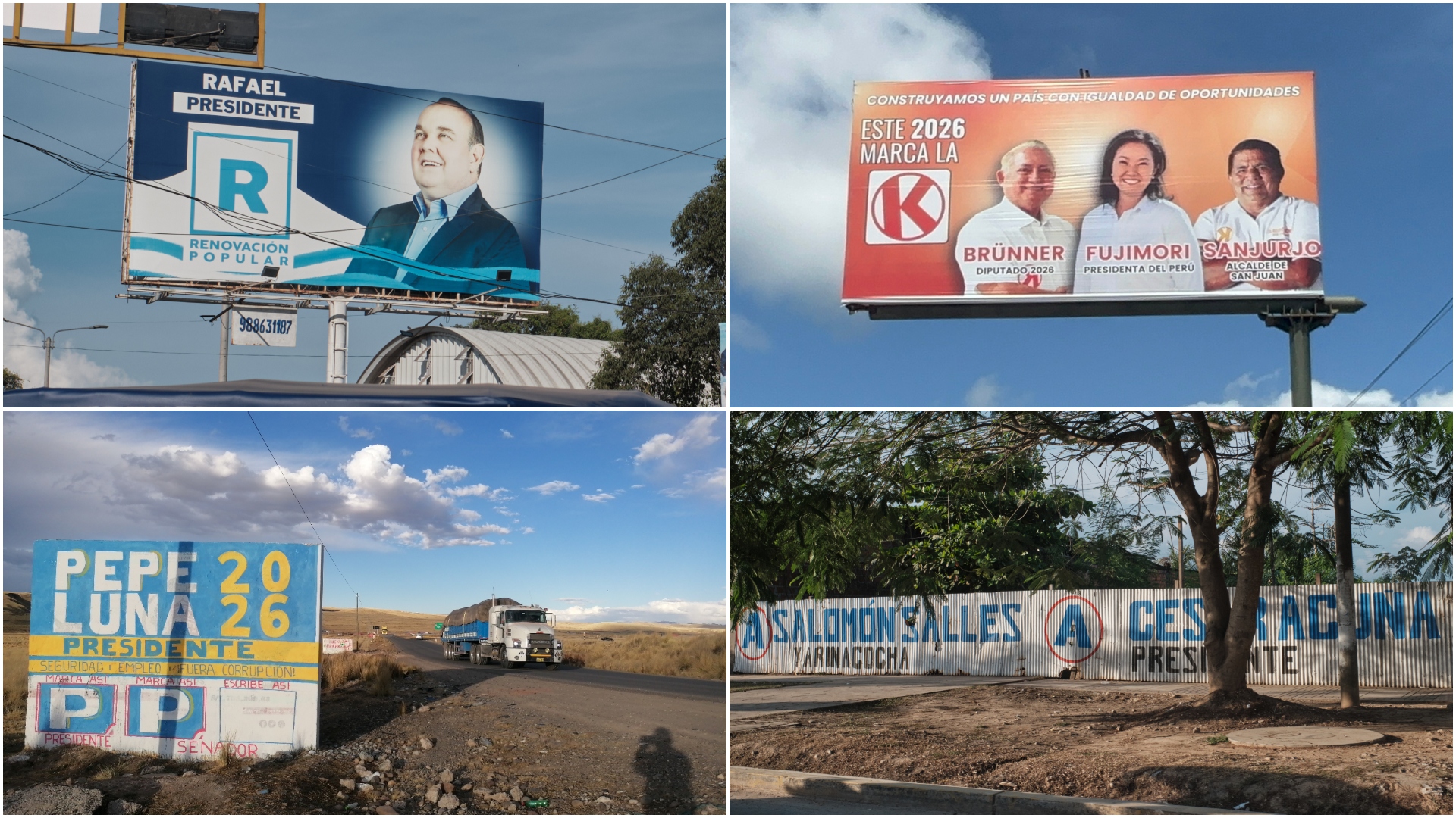 EN CAMPAÑA. Monitoreo en 10 regiones identificó 117 piezas de publicidad política entre mayo y octubre.
