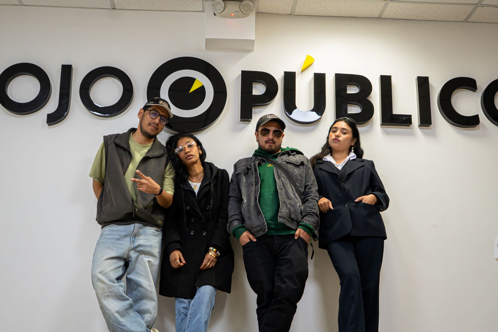 VOCES. Gianfranco Rodríguez, Carolina Carbajal, Kiara Price Escobar y Franz Armas fueron los expositores del conversatorio Hip Hop y Democracia.