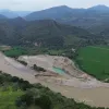 INTERVENCIÓN. El cauce natural del río Chinchipe, que desciende desde los Andes ecuatorianos y atraviesa la provincia de San Ignacio, ha sido gravemente alterado por la búsqueda ilegal de oro.