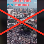 Desmentido: Video de supuesta multitud en las protestas de Lima es una procesión de otro país 