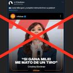 FALSO. Vocero de Cristina Fernández descartó la versión.
