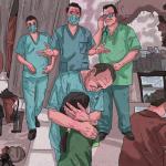 GAZA. En el Hospital al-Shifa, al norte de Gaza, los médicos están agotados ante un sistema de salud que ha colapsado. Se enfrentan a las mismas decisiones que los demás residentes de la Franja de Gaza: huir o enfrentar su nueva realidad.