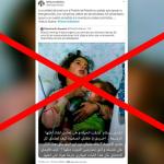 #Factchecking Falso: Esta imagen compartida por Kelly Portalatino de supuesta niña palestina fallecida en Gaza no es actual