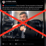 Es falso que el jefe de la ONPE participó como observador internacional en las elecciones de Venezuela 2024