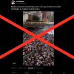 Falso: Video compartido por Luz Salgado sobre una protesta tras elecciones en Venezuela no es actual
