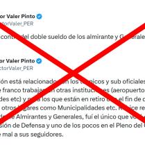Es falso el dato del congresista Valer sobre que votó en contra de aprobar el doble sueldo de parlamentarios pensionistas