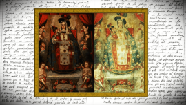 COMPARACIÓN. Foto de una de las obras que iban a ser subastadas y de la obra original robada en Puno. 