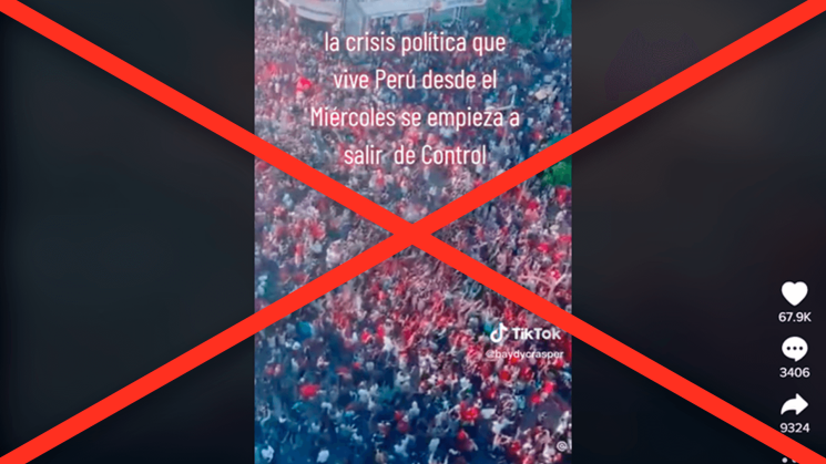 Desmentido: El video de una supuesta multitud que protesta en las calles de Perú es en realidad de otro país