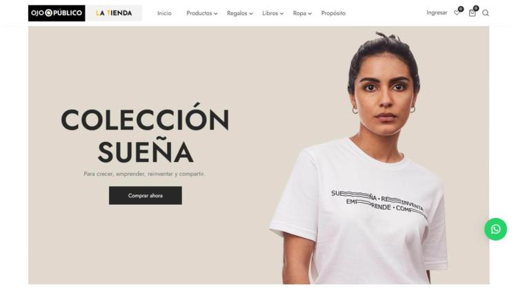 Nuevo diseño Web de La Tienda de OjoPúblico.