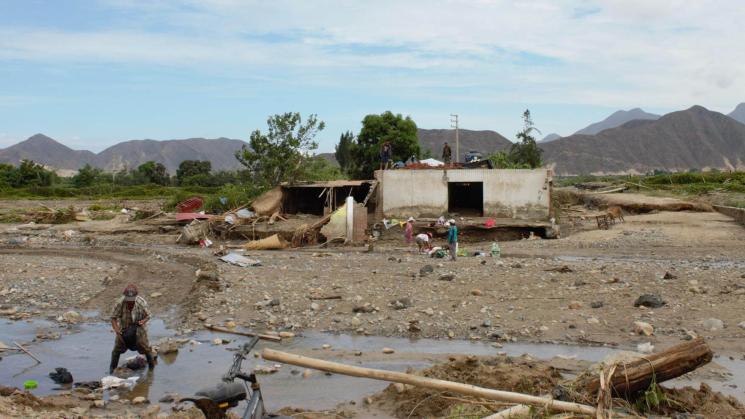 DAÑOS. Miles de familias del norte de Perú son afectadas por intensas lluvias. 