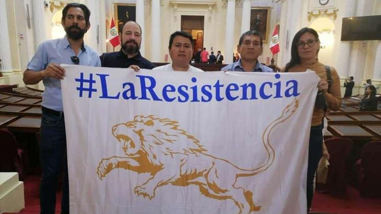 APERTURA. Algunos congresistas han invitado a miembros de La Resistencia para que participen en eventos al interior del Parlamento.