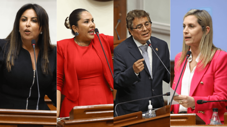 FALTAS. Patricia Chirinos se ausentó de 11 semanas de representación, Digna Calle, de ocho, y María del Carmen Alva y David Jiménez, de seis.