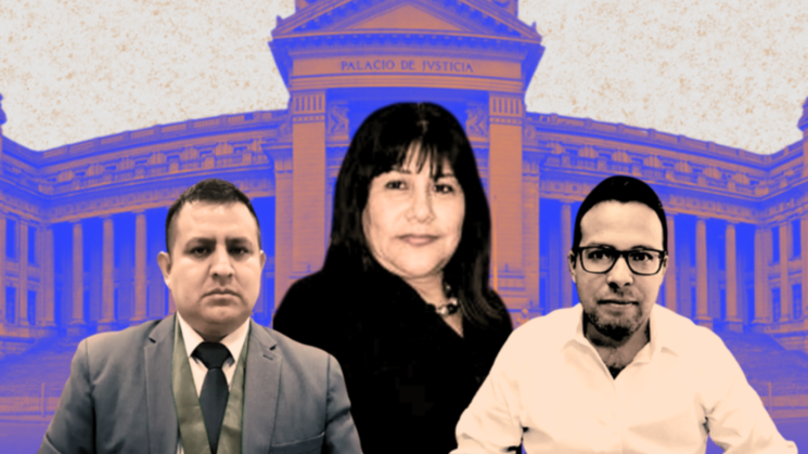 POLÉMICOS. La jueza Juana Caballero García tiene abogados con antecedentes cuestionables.