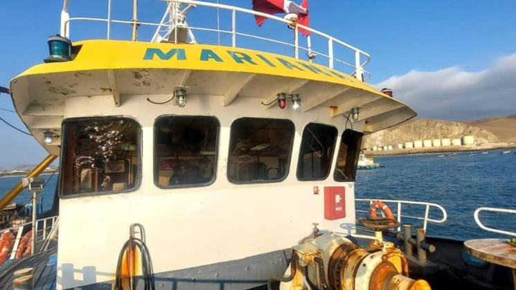 MARIANA B. La embarcación de Hayduk pescó jureles juveniles en exceso en el litoral de Tacna. Hecho data de 2018. 