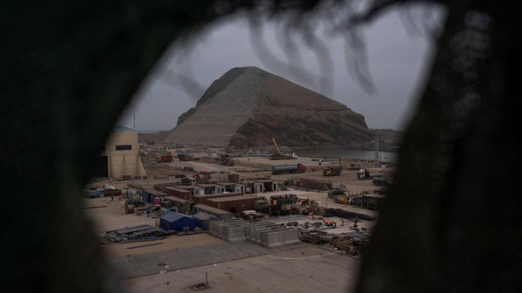 OBRAS. Cosco Shipping Ports Chancay Perú es el actual encargado de la construcción del megapuerto de Chancay que se inaugurará en noviembre de este año. 