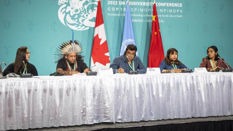 HITO. Pueblos indígenas en la COP15 (Montreal), en la que lograron el reconocimiento de sus territorios y conocimientos ancestrales en siete de las 23 metas acordadas.  