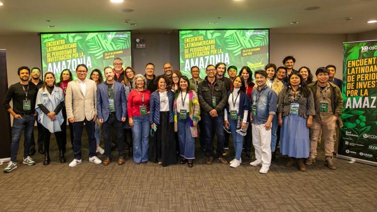 PRIMER ENCUENTRO. Directores, editores y periodistas de investigación de diez países latinoamericanos se reunieron en Lima durante el Primer Encuentro Latinoamericano de Periodismo de Investigación por la Amazonía.