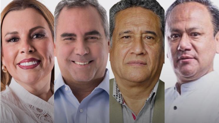 PRIMERA MESA. Con Fiorella Molinelli, Rafael Belaunde, Mesías Guevara y Mariano González.