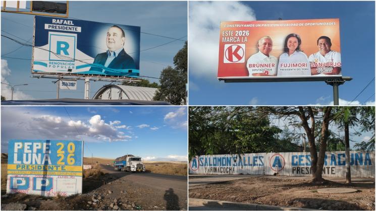 EN CAMPAÑA. Monitoreo en 10 regiones identificó 117 piezas de publicidad política entre mayo y octubre.