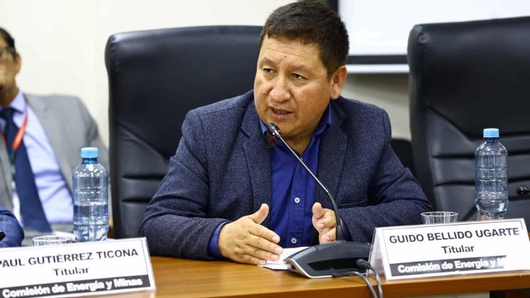 PROMOTOR. El congresista Guido Bellido es uno de los principales promotores de la ampliación de la vigencia del Reinfo.