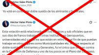 Es falso el dato del congresista Valer sobre que votó en contra de aprobar el doble sueldo de parlamentarios pensionistas