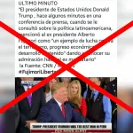 Es falso que Donald Trump elogió a Alberto Fujimori como un presidente ejemplar