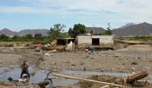 DAÑOS. Miles de familias del norte de Perú son afectadas por intensas lluvias. 