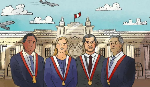 VIAJEROS. Juan Carlos Lizarzaburu, María del Carmen Alva, Ernesto Bustamante y Jorge Zeballos lideran la lista de parlamentarios que más viajaron. 