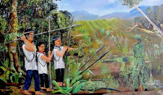 AMENAZADOS. Sobre el territorio de los siona, los grupos armados Comandos de Frontera y el Frente Carolina Ramírez se disputan el control de plantaciones y rutas.