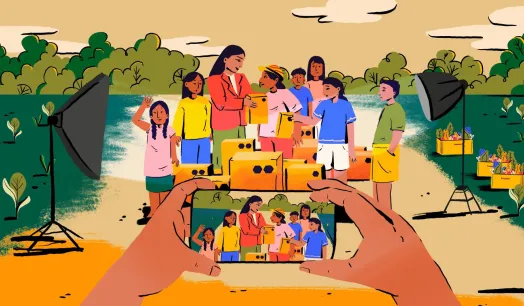 DONATIONS. The food industry donates products that in many cases are not nutritious and uses this activity as part of its marketing strategy.