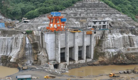MEGA OBRA. La hidroeléctrica Coda Codo Sinclair, que fue inaugurada en el 2016, es una de las represas energéticas más importantes de Ecuador. Fue financiada por China.
