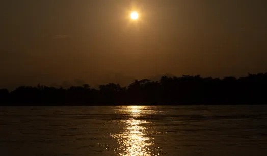 BLINDING. The promise of quick money with gold has changed life along the Santiago river at the border between Peru and Ecuador.