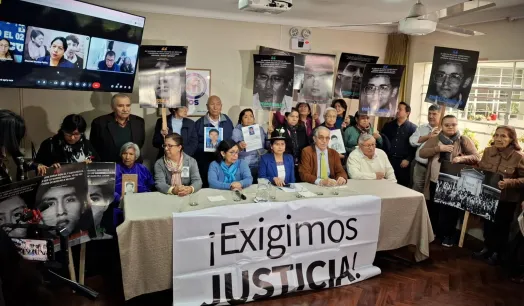 RECHAZO. Organizaciones de derechos humanos denuncian que ley dejará impunes a agentes del Estado que cometieron delitos en años del terrorismo.