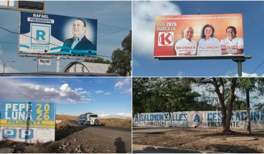 EN CAMPAÑA. Monitoreo en 10 regiones identificó 117 piezas de publicidad política entre mayo y octubre.