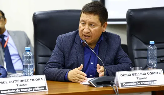 PROMOTOR. El congresista Guido Bellido es uno de los principales promotores de la ampliación de la vigencia del Reinfo.