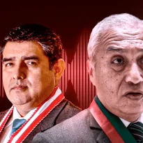 CUELLOS BLANCOS. Denuncia constitucional contra Rodríguez Monteza (derecha) y Chávarry (izquierda) es por el presunto delito de organización criminal.