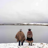 PROTECTORES. La crisis climática está acelerando el deshielo del glaciar Quelccaya, en Cusco.