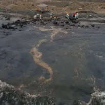 CONTAMINACIÓN. La catástrofe ambiental ocasionada por el derrame de petróleo en el mar de Perú ocurrió el 15 de enero de 2022.