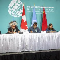 HITO. Pueblos indígenas en la COP15 (Montreal), en la que lograron el reconocimiento de sus territorios y conocimientos ancestrales en siete de las 23 metas acordadas.  