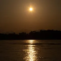 BLINDING. The promise of quick money with gold has changed life along the Santiago river at the border between Peru and Ecuador.